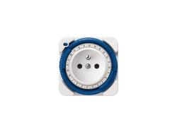 Hodiny spnacie so zsuvkou TIMER 26 CR 260832 16A/230VAC IP20 analgov biela